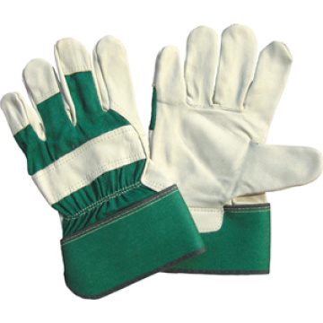 Cow Grain Leather Palm Satefy Driver Work Glove